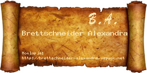 Brettschneider Alexandra névjegykártya